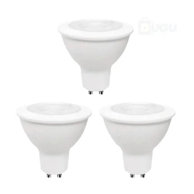 GENERICO - Pack De 3 Ampolletas Led Gu10 Tipo Dicroica 7 Watts 220 Volt
