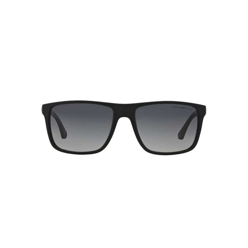 EMPORIO ARMANI - Lentes de Sol Goma Negra y Gris Polarizados