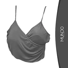 MUNDO INSUMO - Crop Top Mujer Tirantes Sin Manga