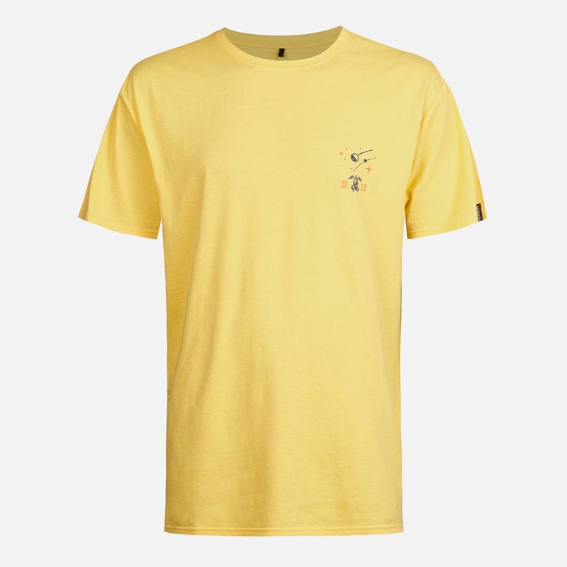 HAKA HONU - Polera Hombre Atardecer Amarillo Haka Honu.-