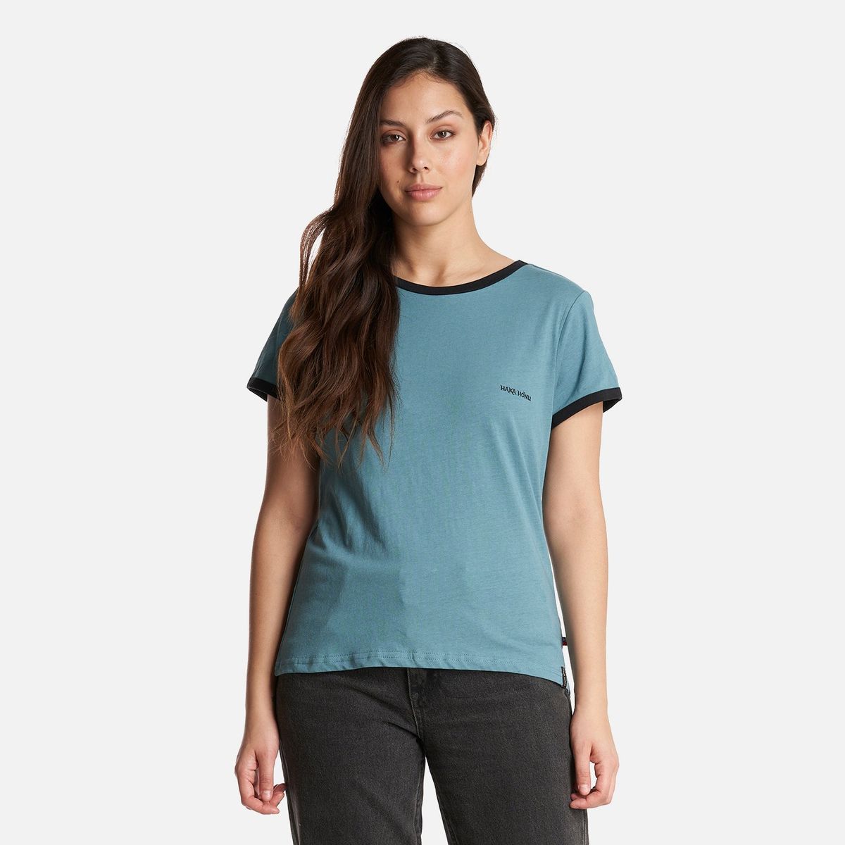 HAKA HONU - Polera Mujer Haka Celeste Haka Honu