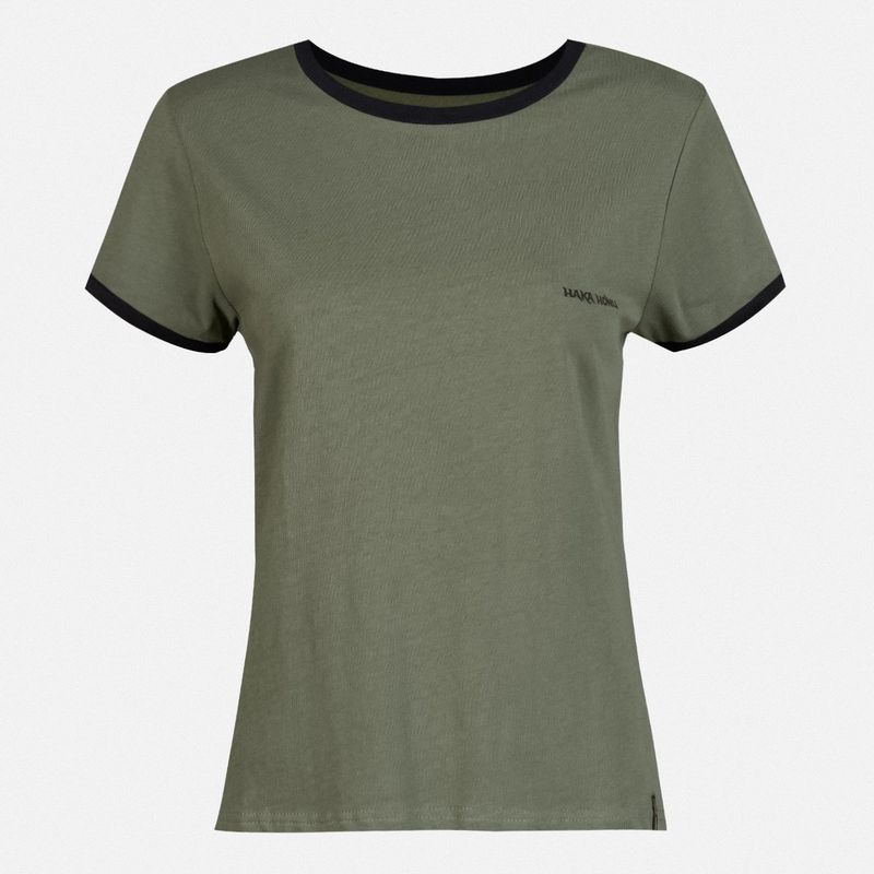 HAKA HONU - Polera Mujer Haka Verde Militar Haka Honu