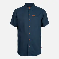 HAKA HONU - Camisa Hombre Linaje Azul Noche