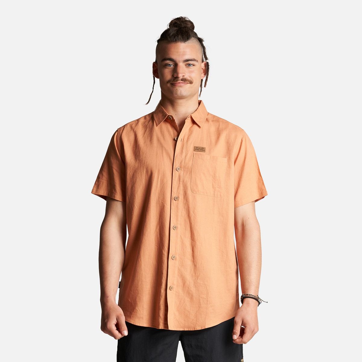 HAKA HONU - Camisa Hombre Linaje Damasco Haka Honu