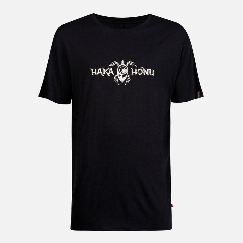 HAKA HONU - Polera Hombre Logo Negro Haka Honu