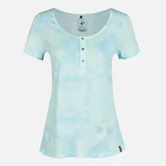 HAKA HONU - Polera Mujer Mamboo Celeste Haka Honu.