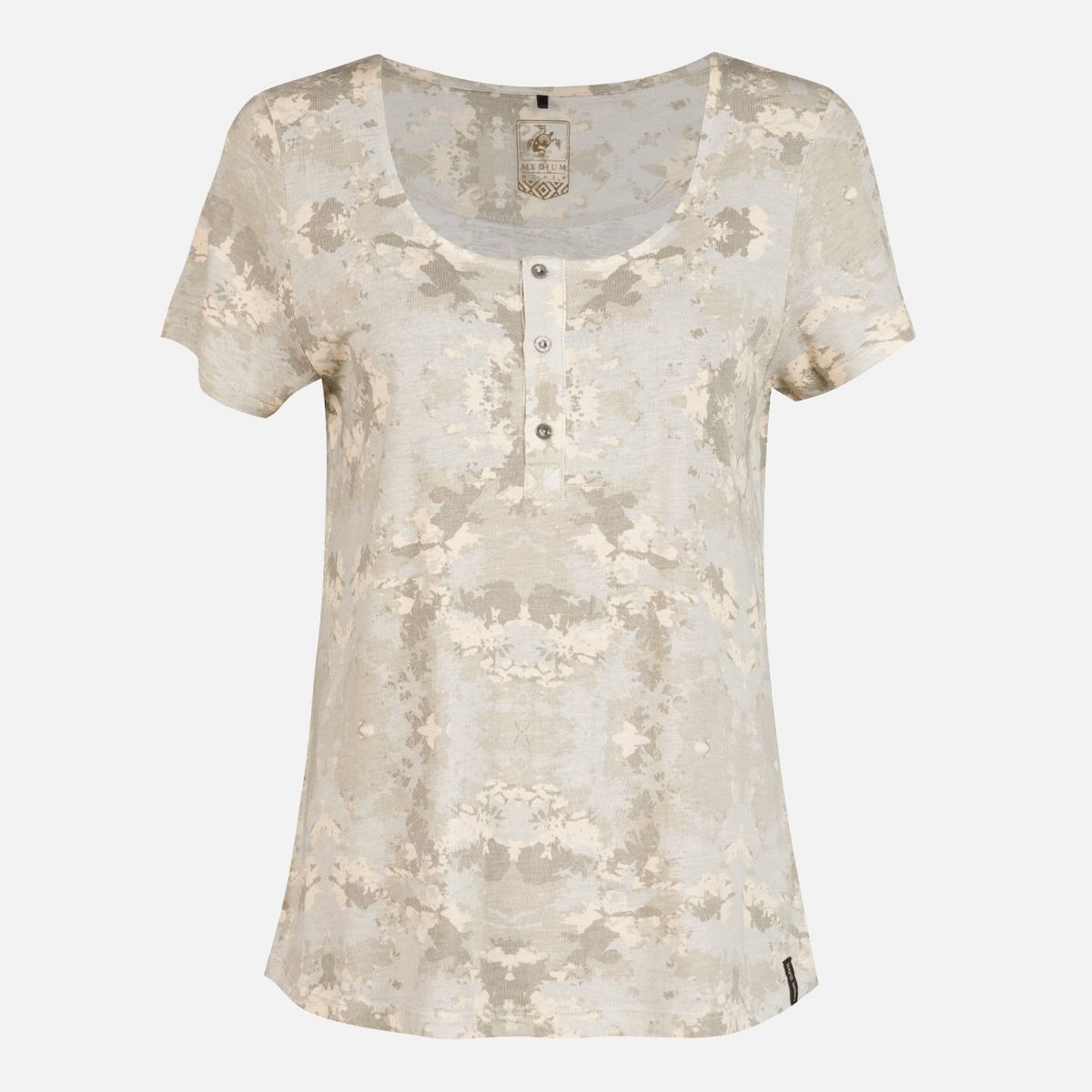 HAKA HONU - Polera Mujer Mamboo Crudo Haka Honu