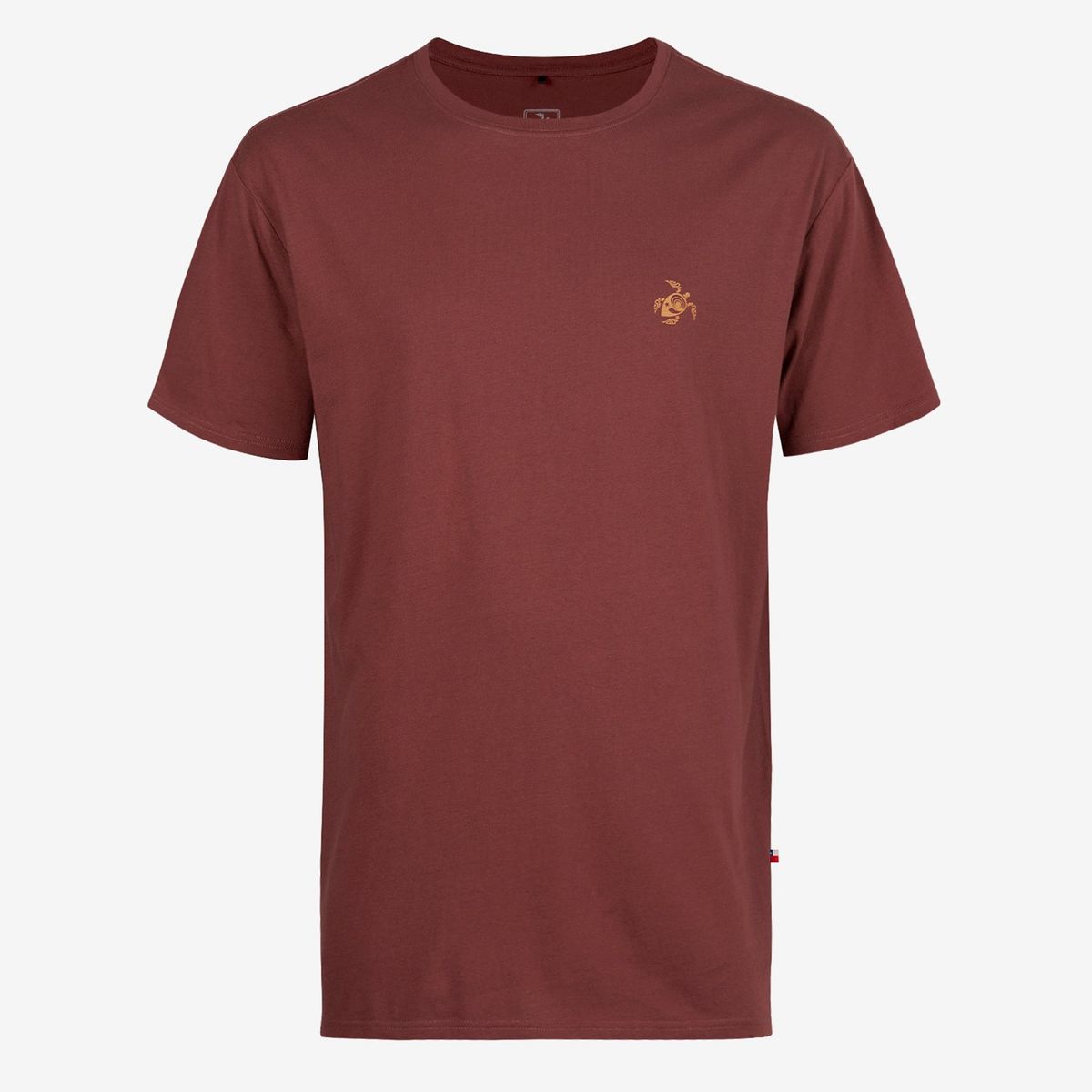 HAKA HONU - Polera Hombre Marejada Burdeo Haka Honu.-