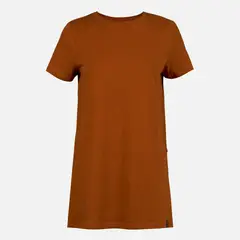 HAKA HONU - Polera Mujer Natural Terracota