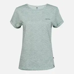 HAKA HONU - Polera Mujer Oleaje Print Celeste