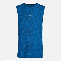 HAKA HONU - Polera Hombre Yin Ful Print Azul