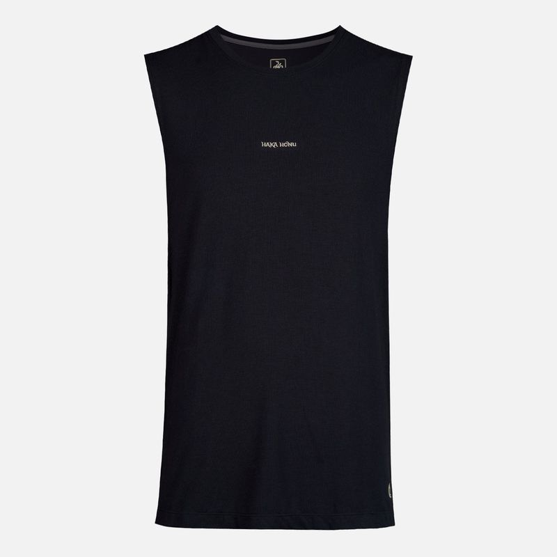 HAKA HONU - Polera Hombre Yin Negro Haka Honu