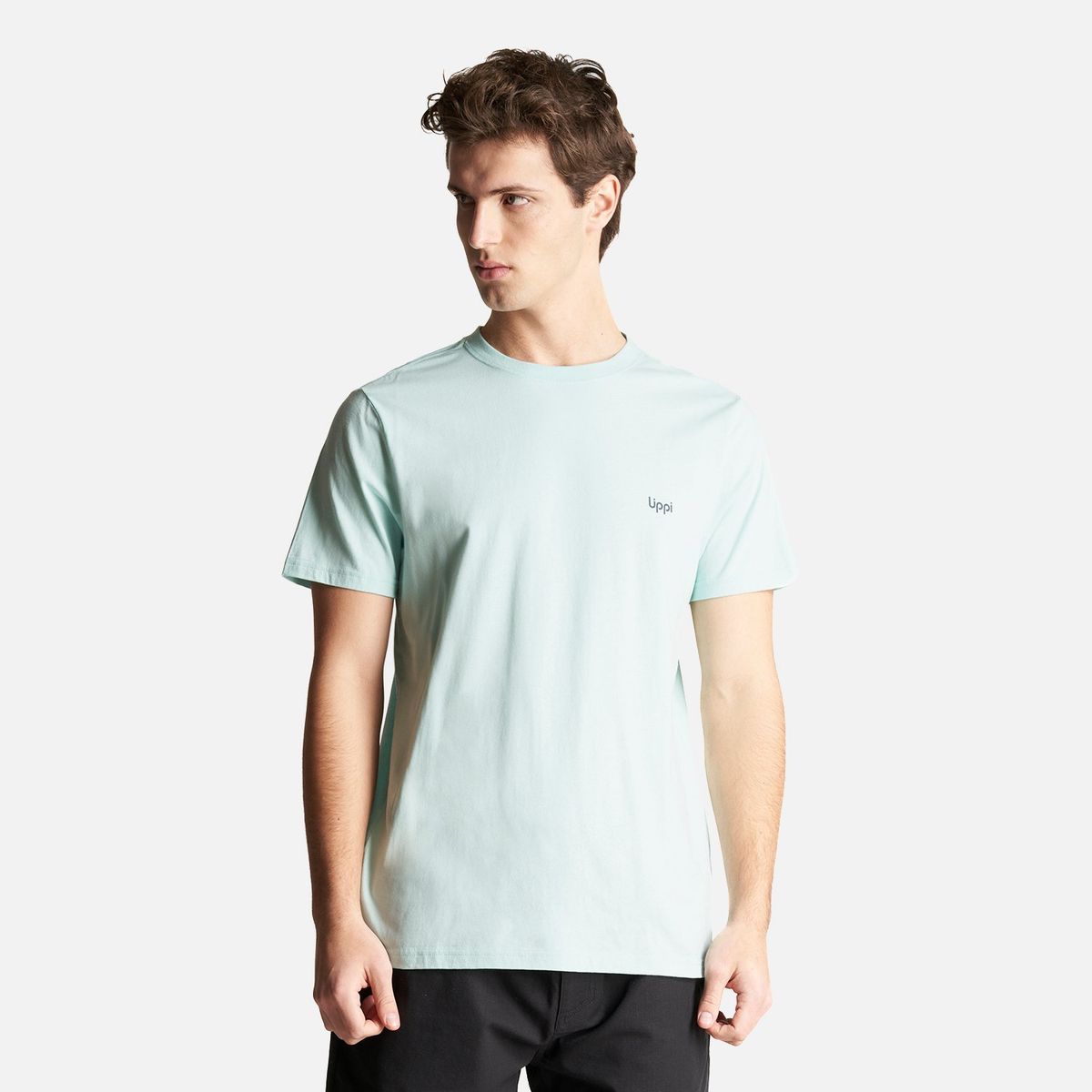 LIPPI - Polera Hombre Keep Exploring T-Shirt turquesa claro Lippi