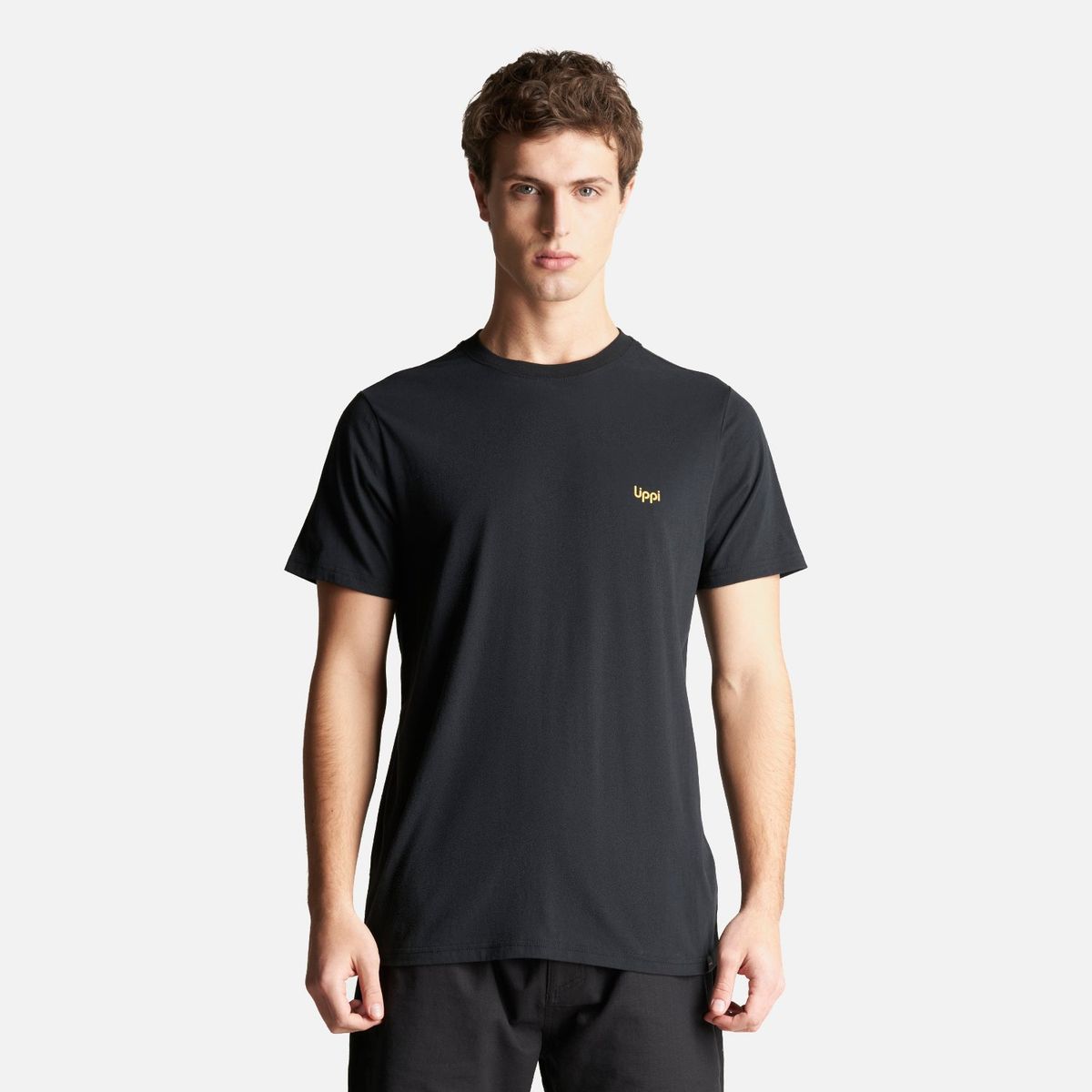 LIPPI - Polera Hombre Logo Lippi Back T-Shirt Negro Lippi