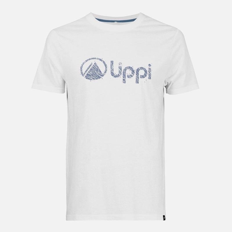 LIPPI - Polera Hombre Logo Lippi UV-Stop T-Shirt Blanco Azul Lippi