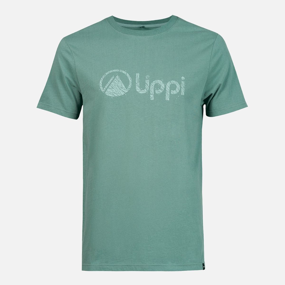 LIPPI - Polera Hombre Logo Lippi UV-Stop T-Shirt Verde Botella Lippi
