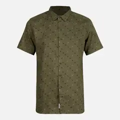 LIPPI - Camisa Hombre One Way Short Sleeve Shirt Print Verde Militar