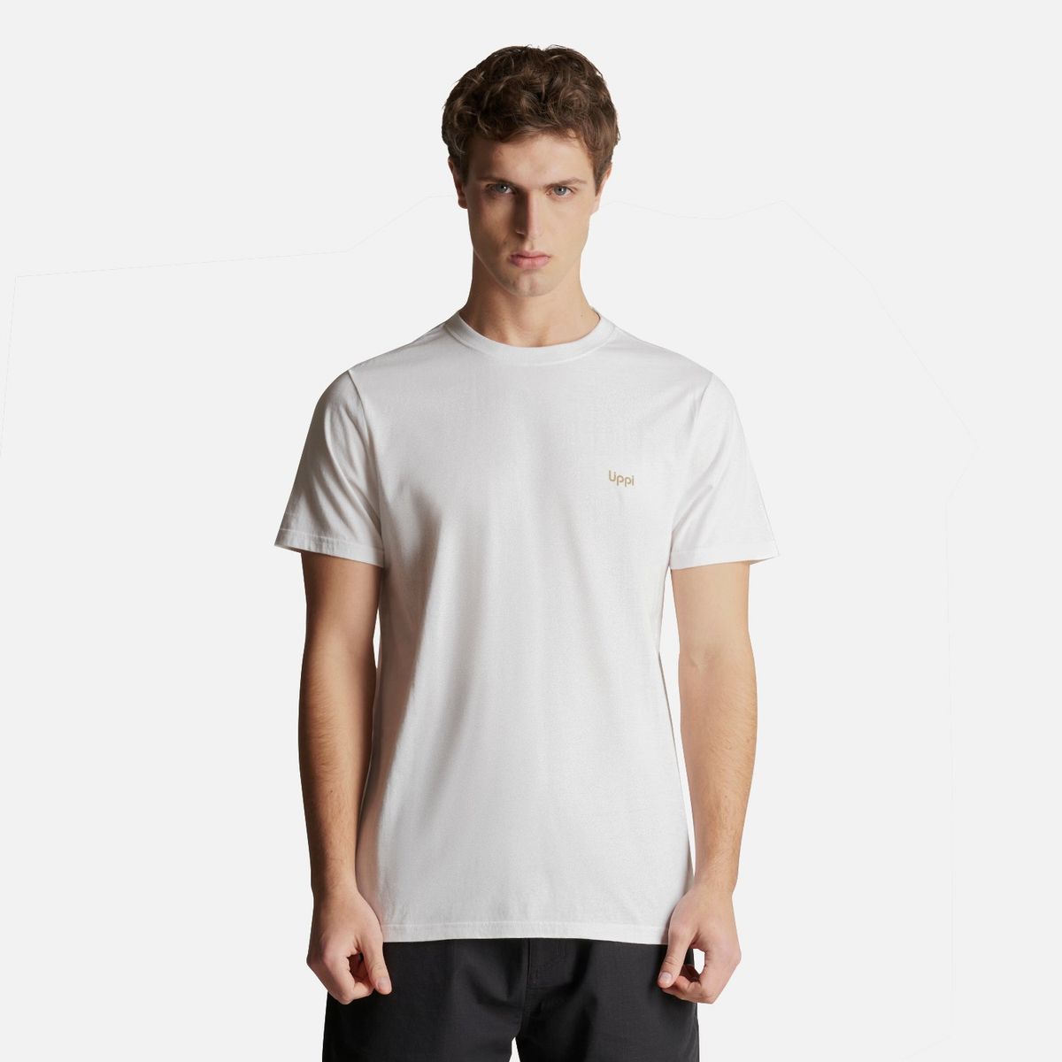 LIPPI - Polera Hombre Ulmo Cotton UV-Stop T-Shirt Blanco Lippi