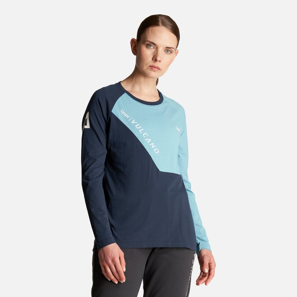 LIPPI - Polera Mujer Vulcano Cotton LS T-Shirt Negro Lippi