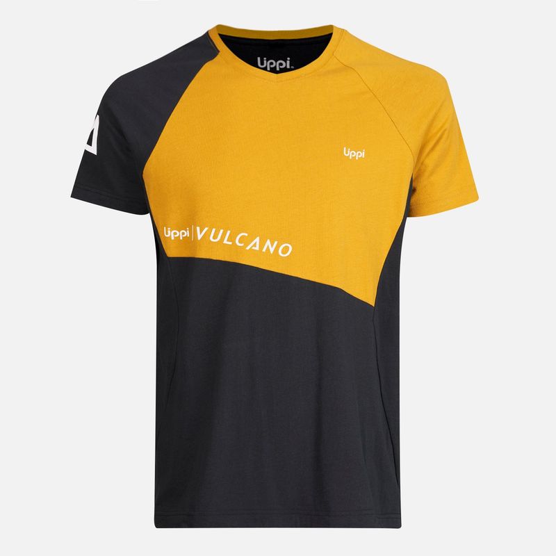 LIPPI - Polera Hombre Vulcano Cotton SS T-Shirt Negro Lippi
