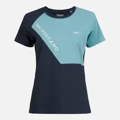 LIPPI - Polera Mujer Vulcano Cotton SS T-Shirt Negro