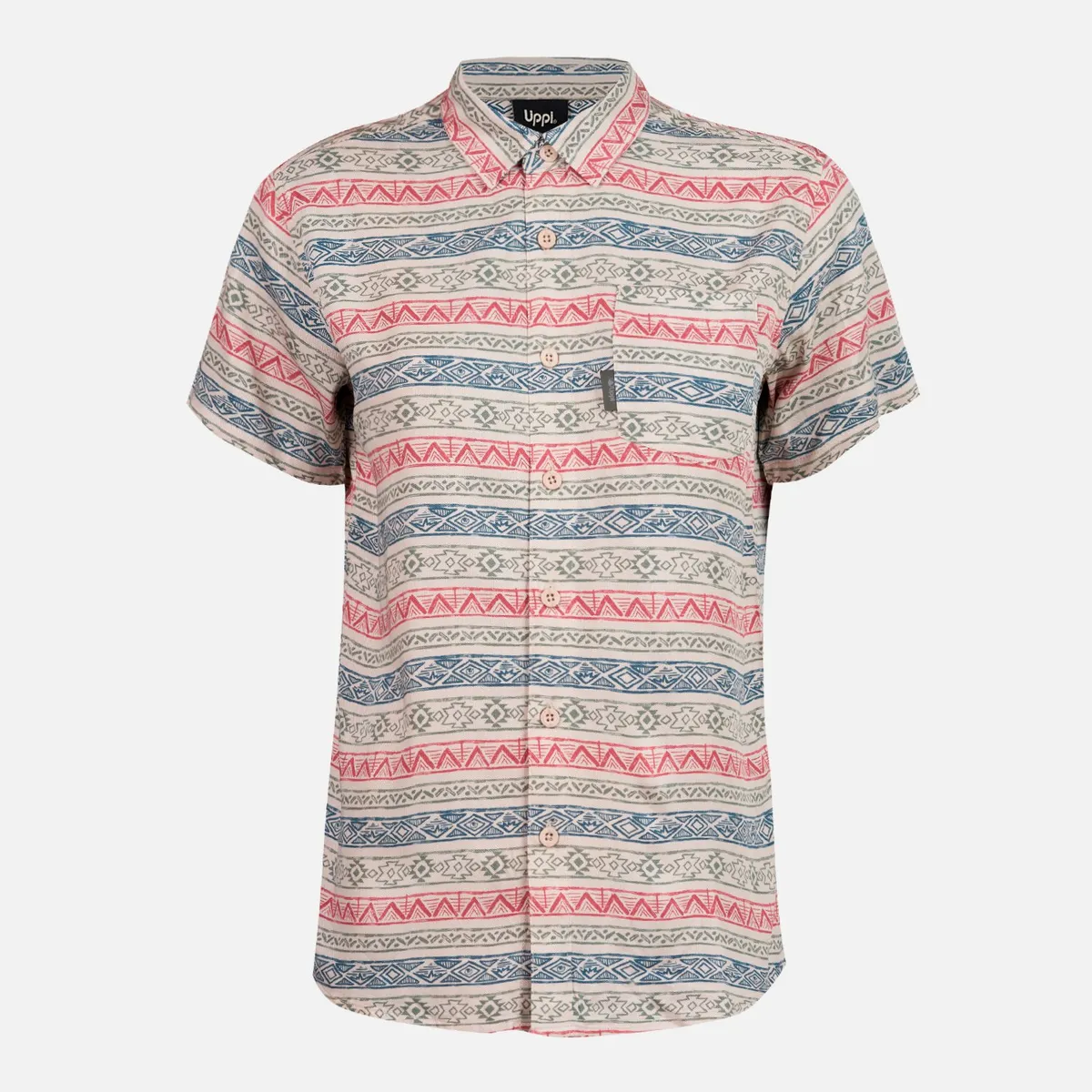 LIPPI - Camisa Teen Boy Cliff Shirt Print Crudo Lippi