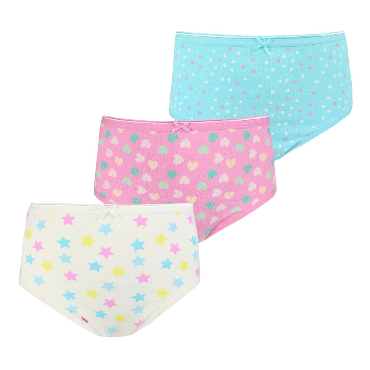 TAIS - 3 Calzones Cotton Spandex Niña Ecru Tais