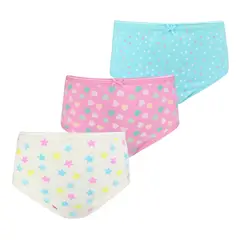 TAIS - 3 Calzones Cotton Spandex Niña Ecru