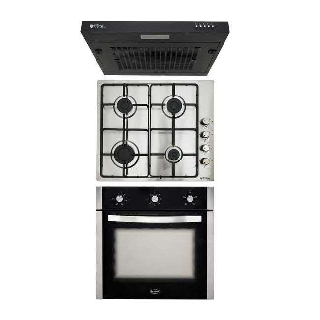 ALBIN TROTTER - Kit Horno Harburg + Encimera Eko Gas licuado + Campana Essential 601 N21