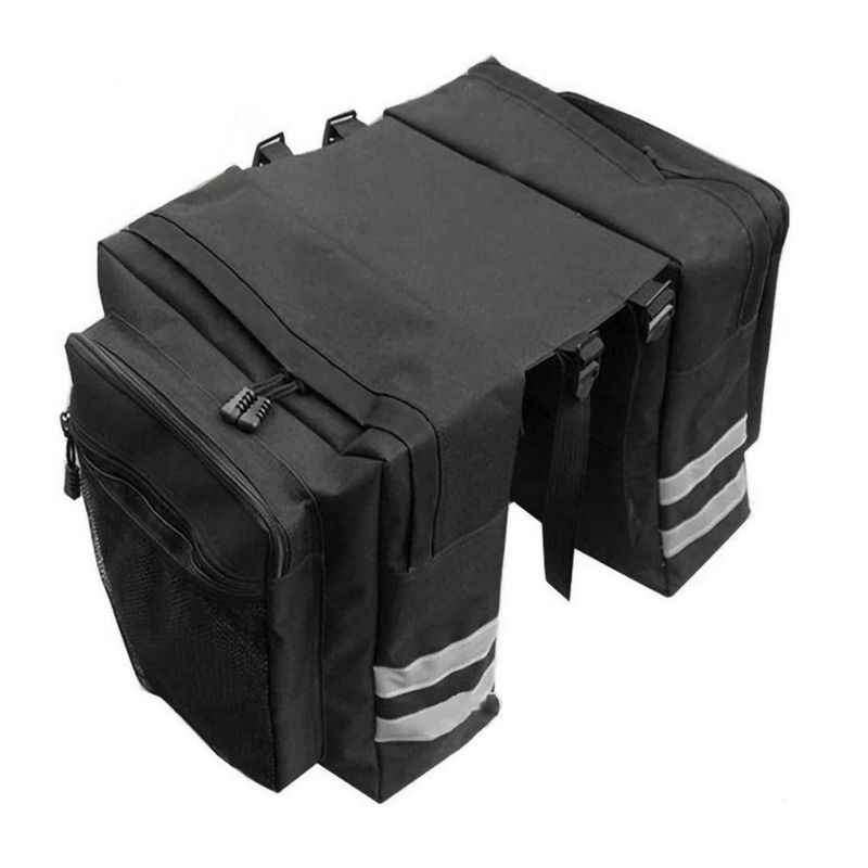 IMPORTCLICK - Bolso Bicicleta Organizador Tela 70x30x12 CM Negro - Negro