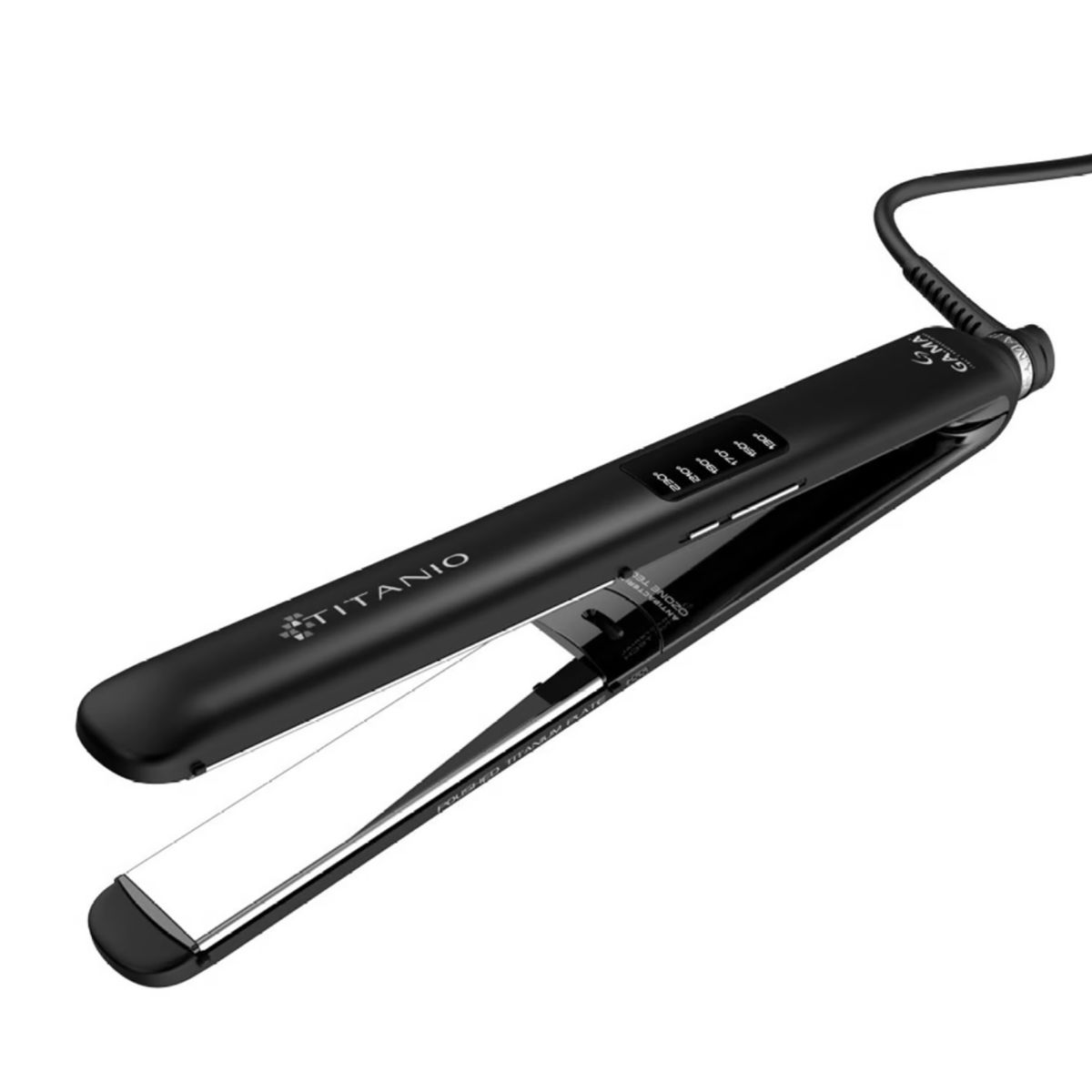 GAMA - Plancha Alisadora CP14 Titanio Led 4D Triple Ozone Ion Emission
