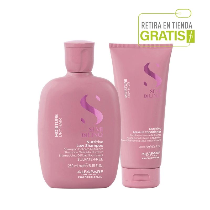 ALFAPARF MILANO - ALFAPARF Kit Shampoo+  Acondicionador Nutrición Semi di lino