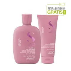 ALFAPARF MILANO - ALFAPARF Kit Shampoo+ Acondicionador Nutrición Semi di lino