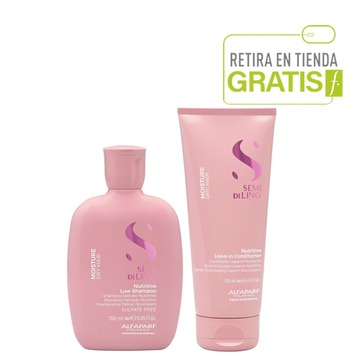 ALFAPARF MILANO - ALFAPARF Kit Shampoo+  Acondicionador Nutrición Semi di lino