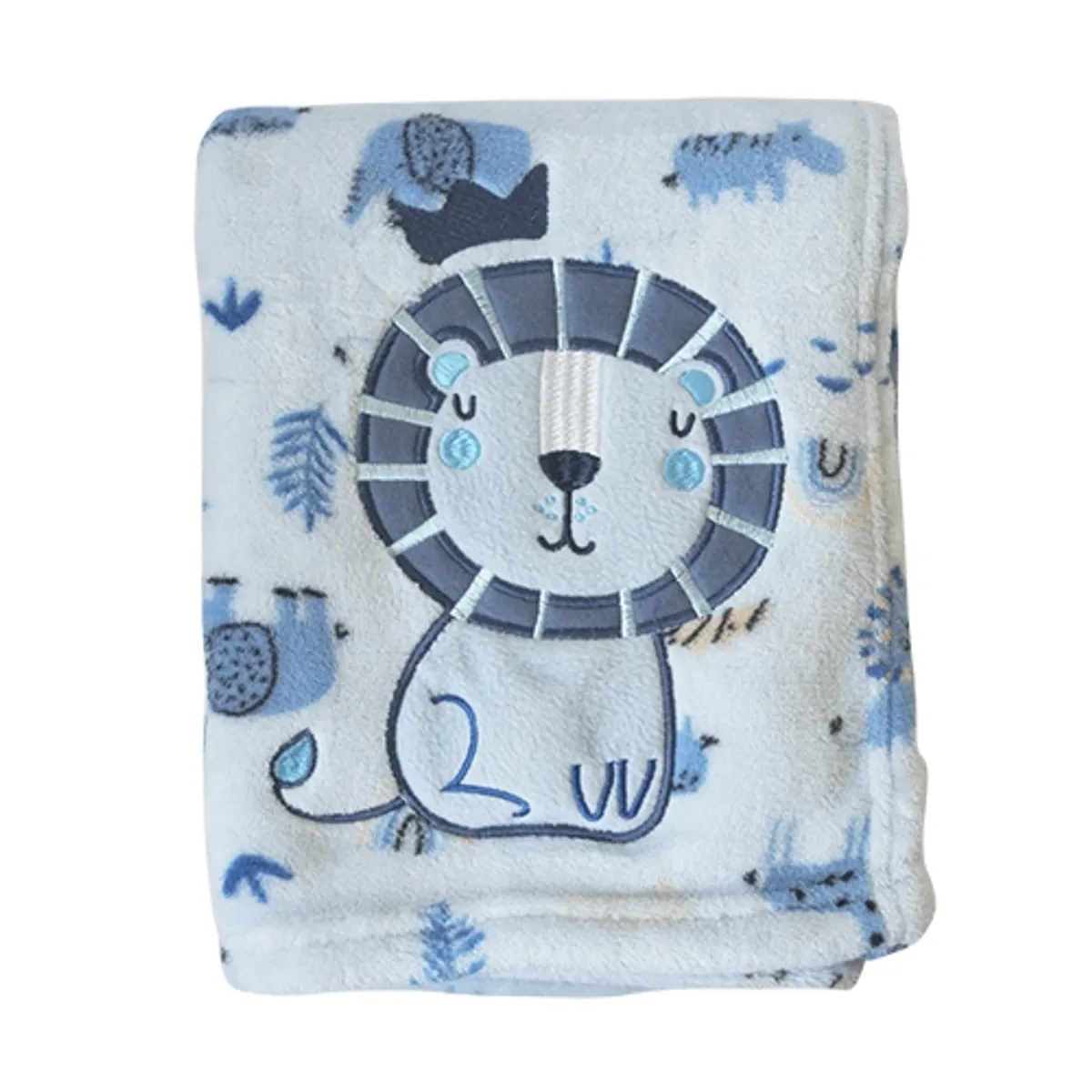 PUMUCKI - Manta Extra Suave León Celeste Niño  Pumucki