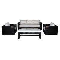 Set Muebles de Terraza 311 + Banqueta Chocolate