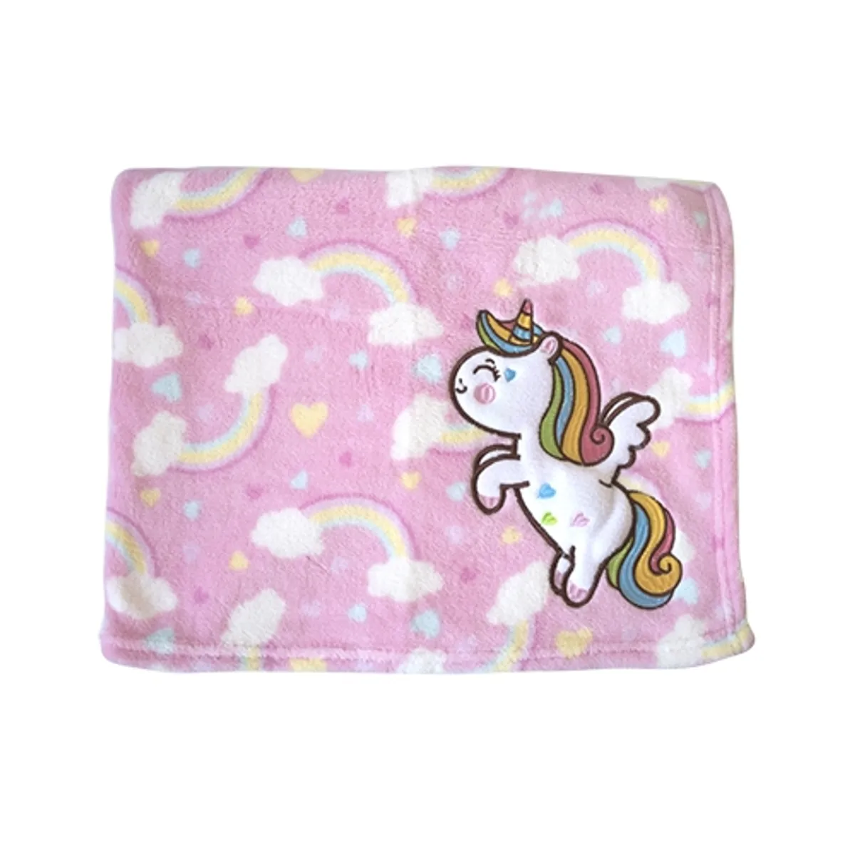 PUMUCKI - Manta Extra Suave Unicornio Rosado Niña Pumucki