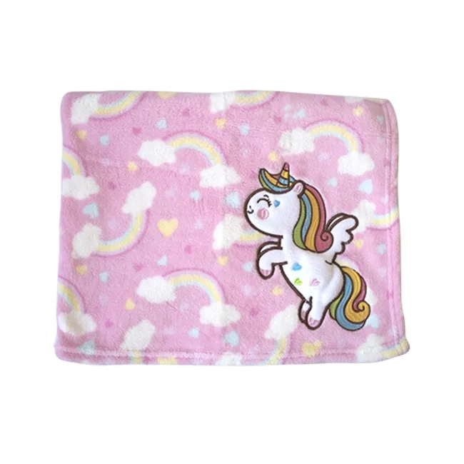 PUMUCKI - Manta Extra Suave Unicornio Rosado Niña Pumucki
