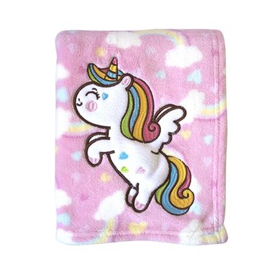 Imagen 2 del producto Manta Extra Suave Unicornio Rosado Niña
