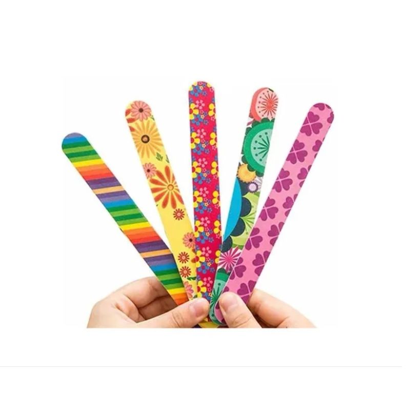 GENERICO - Pack 12 Limas De Uñas Para Manicure Con Diseño