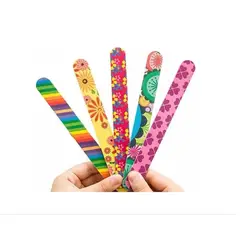 GENERICO - Pack 12 Limas De Uñas Para Manicure Con Diseño