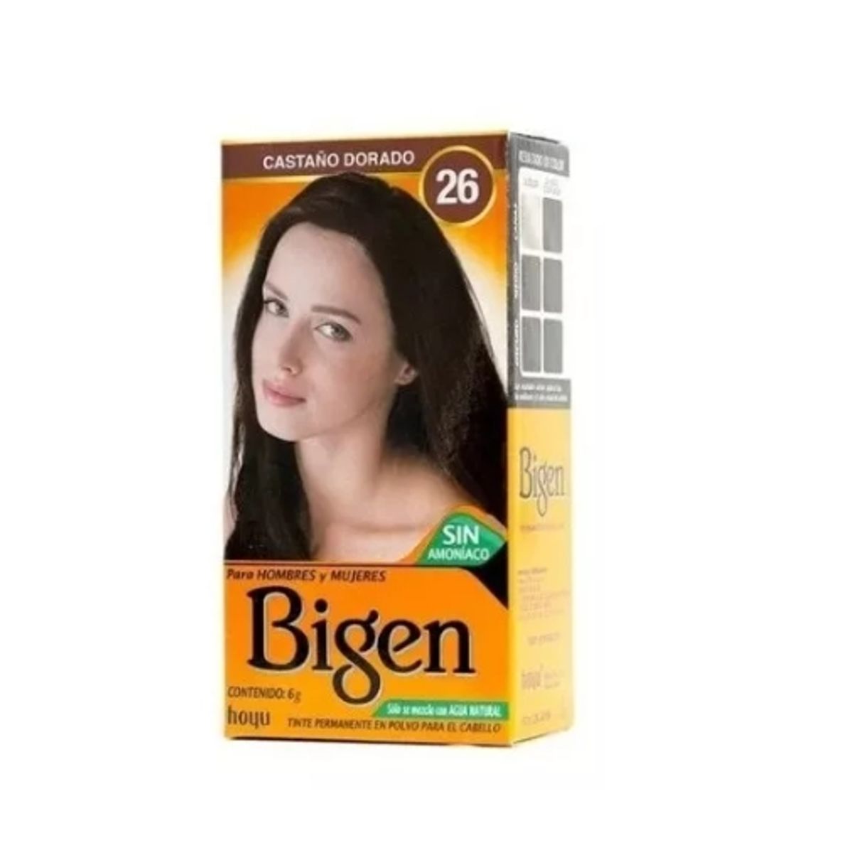 GENERICO - Bigen Tintura para cejas y cabello tono 26 Castaño Dorado