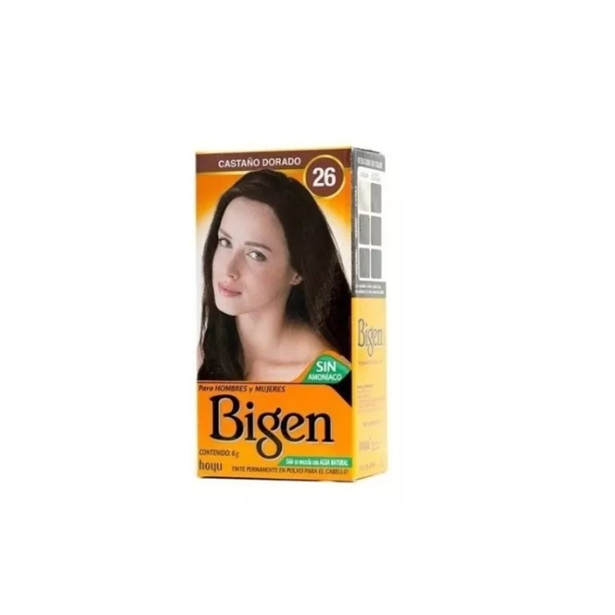 GENERICO - Bigen Tintura para cejas y cabello tono 26 Castaño Dorado