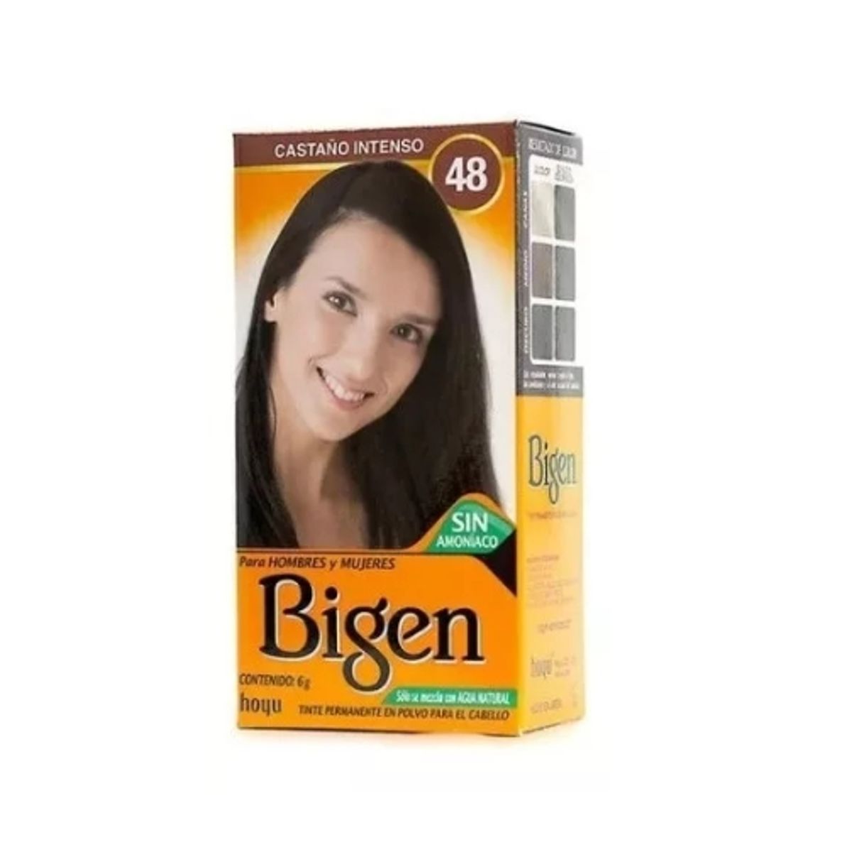GENERICO - Bigen Tintura para cejas y cabello tono 48 Castaño Intenso