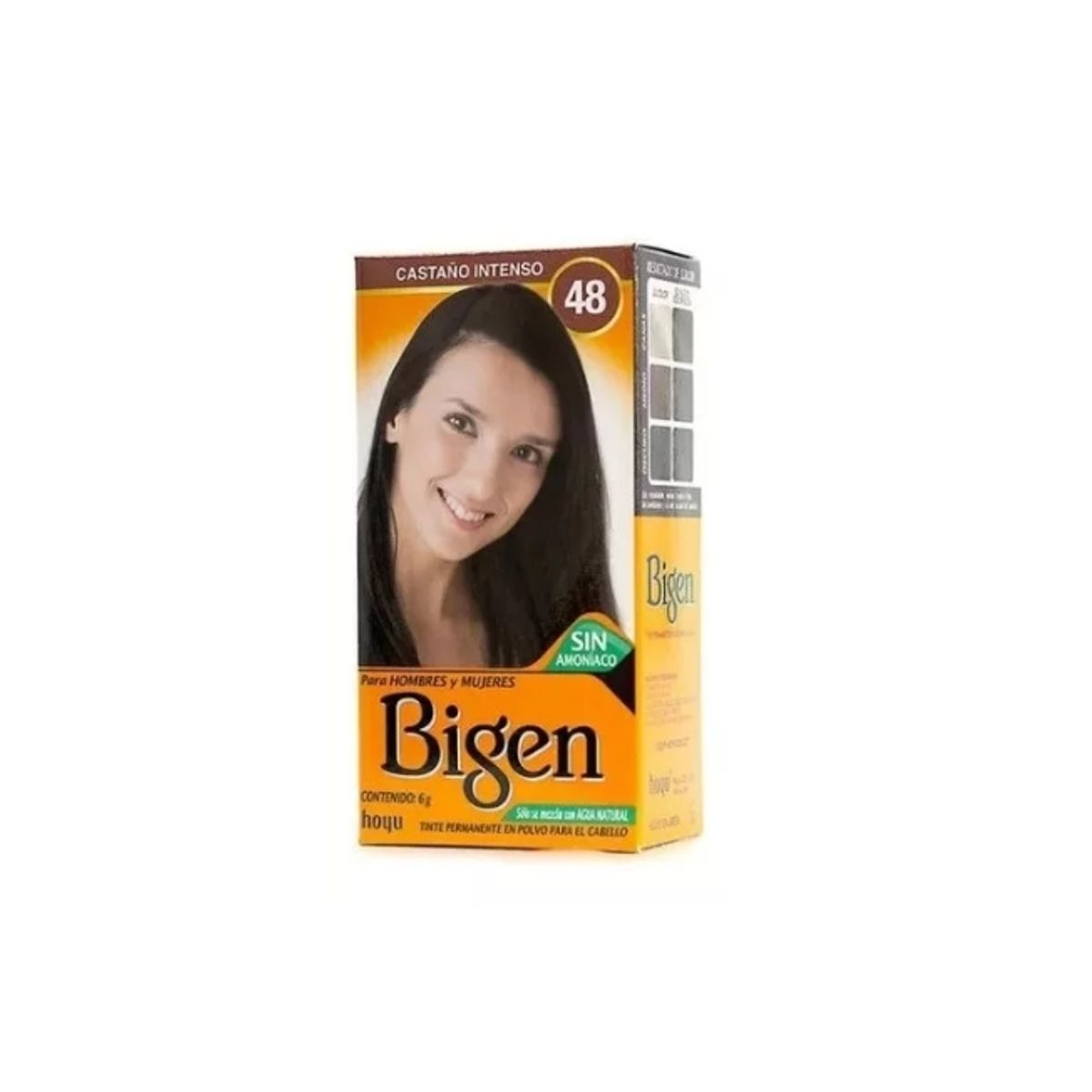 GENERICO - Bigen Tintura para cejas y cabello tono 48 Castaño Intenso