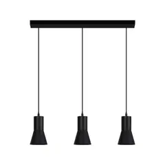 LED STUDIO - LÁMPARA COLGANTE CANADÁ TRIPLE SIN AMP GU10 NGRA