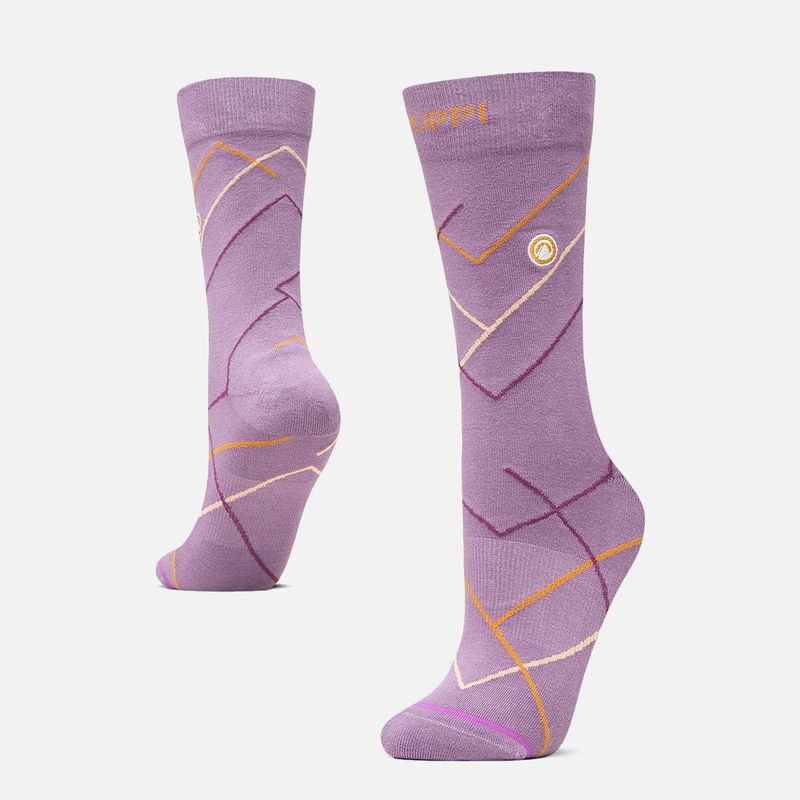 LIPPI - Calcetin Mujer Travel Walk Light Socks Morado Lippi