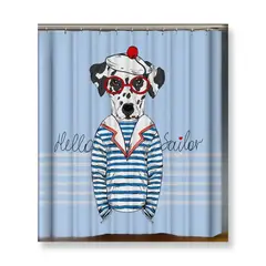 GENERICO - Cortina de Baño de tela mas FORRO Impermeable