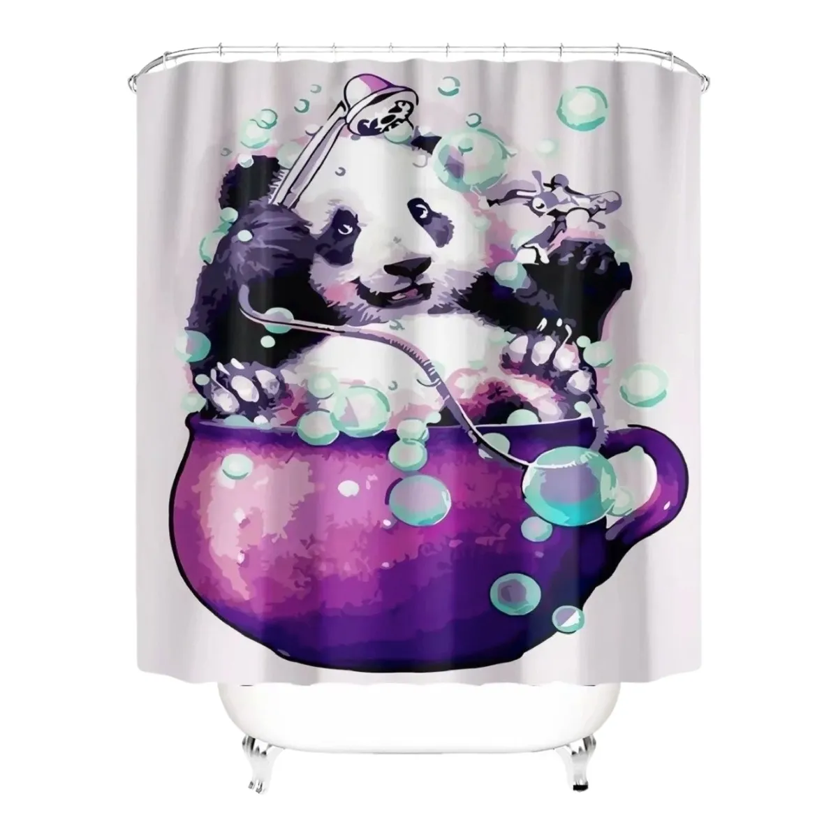 GENERICO - Cortina de Baño de tela mas FORRO Impermeable