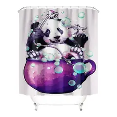 GENERICO - Cortina de Baño de tela mas FORRO Impermeable